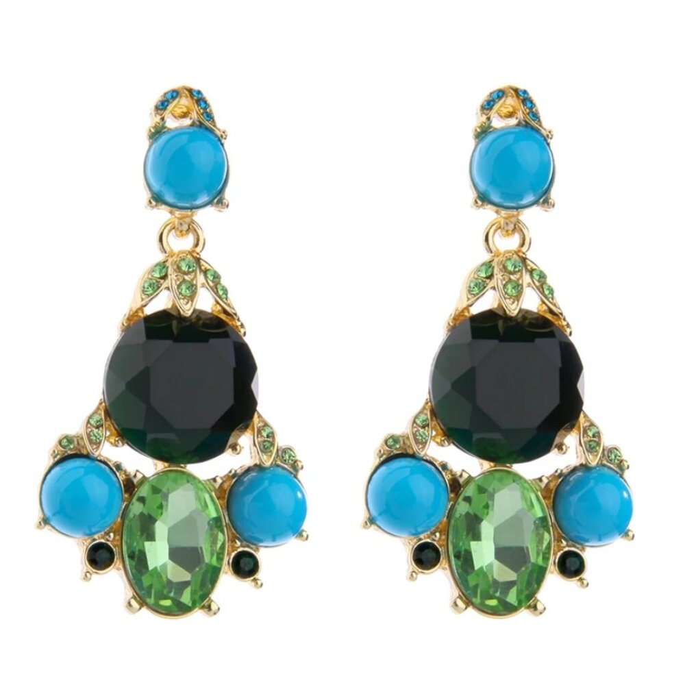COLOR CRYSTAL EARRINGS